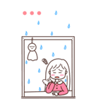 メロン Minimal : 雨の日 (BIGスタンプ)（個別スタンプ：16）