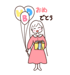 メロン Minimal : 雨の日 (BIGスタンプ)（個別スタンプ：22）