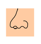 鼻から一言（個別スタンプ：10）