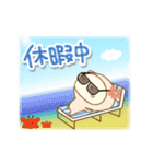 夏もうさぎかぶってますけど(でか文字)（個別スタンプ：9）