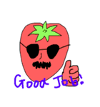 happy veges and fruits（個別スタンプ：1）