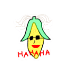 happy veges and fruits（個別スタンプ：10）