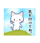 毎日が楽しい！しろねこさん（個別スタンプ：13）