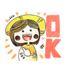 夏だよ！ぼうしちゃん！（個別スタンプ：1）