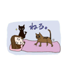 猫たちとシスターズスタンプ（個別スタンプ：3）