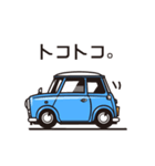 水色の小さい車（個別スタンプ：11）