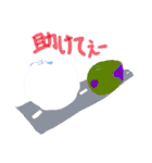 ぬりえくんのまるいスタンプ1（個別スタンプ：23）