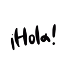 使いやすいデカ文字！スペイン語(メキシコ)（個別スタンプ：1）