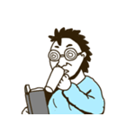 パンクヘッドボーイ-私はただ感情的です（個別スタンプ：19）