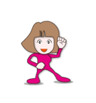 生き生き女性陣（個別スタンプ：7）