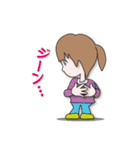 生き生き女性陣（個別スタンプ：22）
