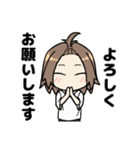 元気のいい女の子（個別スタンプ：3）