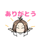 元気のいい女の子（個別スタンプ：5）