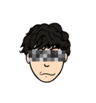 メガネのパーマ男子（個別スタンプ：20）