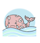 花 クジラ（個別スタンプ：13）