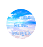 ウユニ塩湖絶景インドネシア語スタンプ♡（個別スタンプ：5）