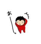 リンゴくん＆牛豚くん＆サラダバァ（個別スタンプ：6）