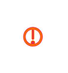 丸文字1文字（個別スタンプ：32）