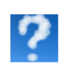 雲の文字で挨拶（個別スタンプ：8）