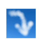雲の文字で挨拶（個別スタンプ：15）