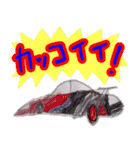 息子が描いた車スタンプ（個別スタンプ：16）