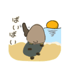 ふくろうとインコ（個別スタンプ：13）