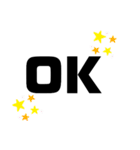 見やすい！毎日使えるBIG文字スタンプ（個別スタンプ：2）