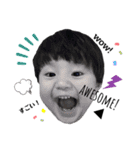 バイリンガル兄弟の英語日本語日常スタンプ（個別スタンプ：1）