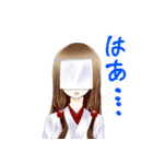 覆面巫女さん（個別スタンプ：15）