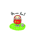 だるまりんサッカー⚽️（個別スタンプ：16）