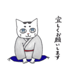 ねこ、敬語編。（個別スタンプ：1）