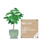 観葉植物メッセージスタンプ（個別スタンプ：3）