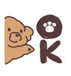 トイプードル毎日あいさつリアクション（個別スタンプ：2）