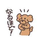 トイプードル毎日あいさつリアクション（個別スタンプ：10）