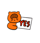 たぬきときつねの夫婦のスタンプ（個別スタンプ：16）