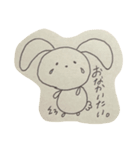 落書きうさぎさん。（個別スタンプ：3）