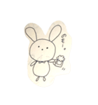 落書きうさぎさん。（個別スタンプ：4）