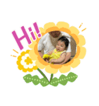 2匹インコちゃんと孫ちゃん(*ˊᵕˋ*)੭ ੈ❤︎（個別スタンプ：9）
