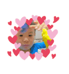 2匹インコちゃんと孫ちゃん(*ˊᵕˋ*)੭ ੈ❤︎（個別スタンプ：10）