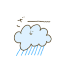 雨の日の楽しい仲間たち（個別スタンプ：1）