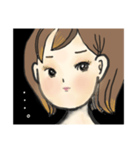 女の子(わたしのセリフ)（個別スタンプ：8）