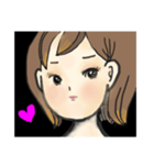 女の子(わたしのセリフ)（個別スタンプ：16）