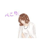 Cocoさんの似顔絵スタンプ（個別スタンプ：7）