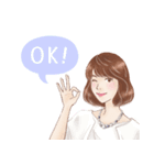 Cocoさんの似顔絵スタンプ（個別スタンプ：9）