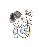 ほんのり大和美女のお仕事スタンプ（個別スタンプ：3）