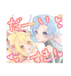 個性的な乙女たち（個別スタンプ：37）