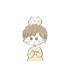 ねことおんなのこ2［ふんわり］（個別スタンプ：32）