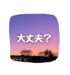 【夕焼け空風景】日常会話ことば（個別スタンプ：22）