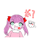 ツインテ女子（個別スタンプ：1）