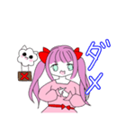 ツインテ女子（個別スタンプ：4）